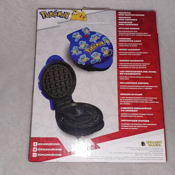 Pokemon Squirtle Mini Waffle Maker New in box - Picture 5 of 9